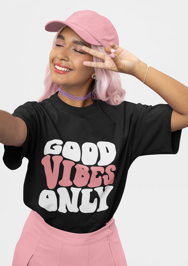 Good Vibes Only- Oversized T-Shirt